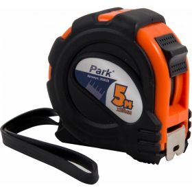 Рулетка с фиксатором прорезиненный корпус Park 5мx25мм TM28-5025 353028 (артикул 16325110) – фото 2