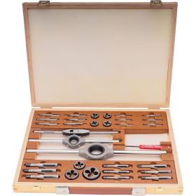 Резьбонарезной набор Bucovice Tools M1-D, М3-М12, в деревянном кейсе 310128 (артикул 15780173) – фото 5