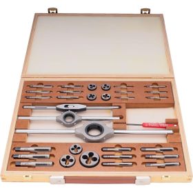 Резьбонарезной набор Bucovice Tools M1-D, М3-М12, в деревянном кейсе 310128 (артикул 15780173) – фото 2