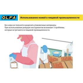Безопасный нож OLFA с трапециевидным лезвием OL-SK-12 (артикул 15595626) – фото 7