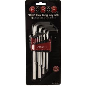 Набор средних Г-образных шестигранников 10 предметов FORCE 5102L (артикул 15870317) – фото 7