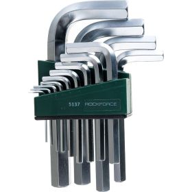 Набор шестигранных Г-образных ключей ROCKFORCE 2-19мм 13 предметов RF-5137 (артикул 15990998) – фото 4