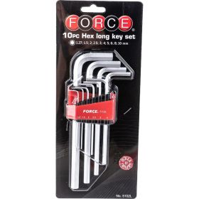 Набор средних Г-образных шестигранников 10 предметов FORCE 5102L (артикул 15870317) – фото 6