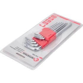 Набор Г-образных ключей INTERTOOL TORX 9 шт, Т10-Т50, Cr-V HT-0608 (артикул 20216626) – фото 3