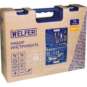 Набор инструмента HELFER 1/2Dr и 1/4Dr 72 предмета HF000014 (артикул 16067469) – фото 2