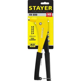 Заклепочник Stayer ProFix ""RX600"" литой корпус, для заклепок d=2,4-4,8 мм - алюминий и сталь Professional 3104_z01 (артикул 16008949) – фото 2