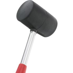 Резиновая киянка INTERTOOL 680г. 75 мм, черная резина, металлическая ручка HT-0232 (артикул 20216656) – фото 4