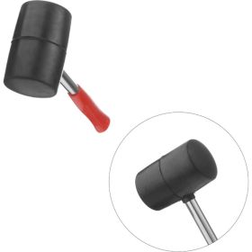 Резиновая киянка INTERTOOL 680г. 75 мм, черная резина, металлическая ручка HT-0232 (артикул 20216656) – фото 3