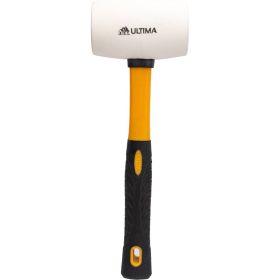 Резиновая киянка Ultima 450г, белая резина, фибергласовая рукоятка 121031 (артикул 16507041) – фото 1