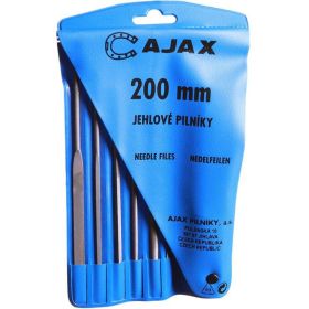 Набор из 6-ти надфилей с ручкой (L=200мм, зернистость 2) AJAX 286213932026 (артикул 15646430) – фото 1