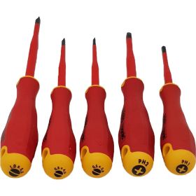 Набор диэлектрических отверток SL/PH E-Slim Felo Ergonic, 5 шт 41385198 (артикул 15955871) – фото 6