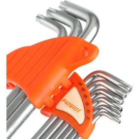 Набор ключей PATRIOT SKТ-9L, TORX, длинные, T10-T50, CRV, 9 шт 350002007 (артикул 16032304) – фото 3