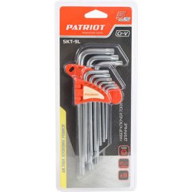 Набор ключей PATRIOT SKТ-9L, TORX, длинные, T10-T50, CRV, 9 шт 350002007 (артикул 16032304) – фото 2