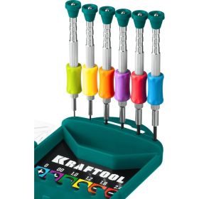 Набор часовых отверток для точных работ KRAFTOOL Precision-6 6 предметов 25679 (артикул 20965773) – фото 7