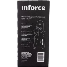 Шестигранные пресс-клещи Inforce 0,2-10 мм2 06-19-11 (артикул 20213050) – фото 3