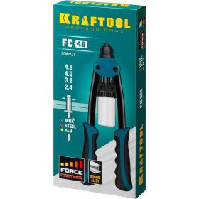 Компактный двуручный заклепочник KRAFTOOL FC-48 290 мм, регулировка усилия, 2.4 - 4.8 мм 31161_z01 (артикул 16510818) – фото 10