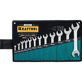 Набор рожковых гаечных ключей Kraftool 12 шт, 6 - 32 мм 27033-H12_z01 (артикул 19021746) – фото 1