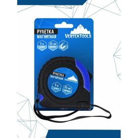 Рулетка vertextools магнитная 5х25 мм 3120-05-25 (артикул 20360332) – фото 3