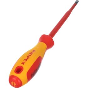 Отвертка KNIPEX SL6.5x1.2 шлицевая тонкая VDE, L лезвия 150 мм, 1000V, 2-комп. рук-ка KN-982065SL (артикул 15723440) – фото 5