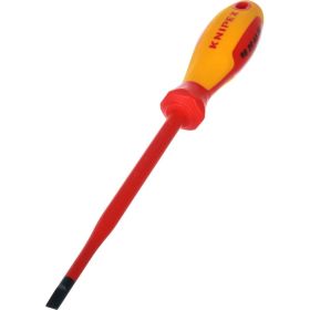 Отвертка KNIPEX SL6.5x1.2 шлицевая тонкая VDE, L лезвия 150 мм, 1000V, 2-комп. рук-ка KN-982065SL (артикул 15723440) – фото 2