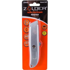Нож ZOLDER Master с трапециевидным отламывающимся лезвием, 19 мм 620 (артикул 16474052) – фото 2