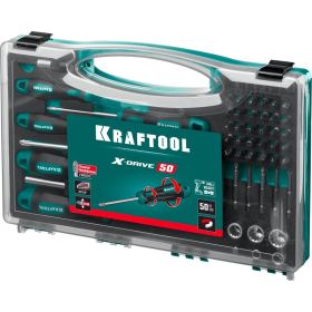 Набор отверток и насадок KRAFTOOL X-Drive-50 50 шт. 25815 (артикул 21695452) – фото 2