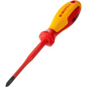 Крестовая отвертка KNIPEX PH2 тонкая, VDE, длина лез 100 мм, L-212 мм KN-982402SL (артикул 16146144) – фото 1