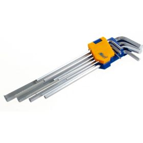 Набор торцевых шестигранных Г-образных ключей, длинных 9шт KRAFT KT 700568 (артикул 15966139) – фото 4