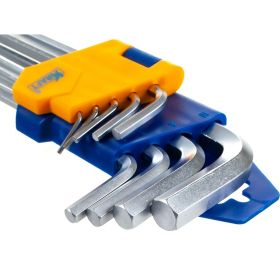 Набор торцевых шестигранных Г-образных ключей, длинных 9шт KRAFT KT 700568 (артикул 15966139) – фото 3