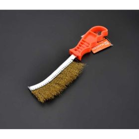 Ручная металлическая щетка HARDEN медное покрытие, 225 mm. 620140 (артикул 16228754) – фото 3