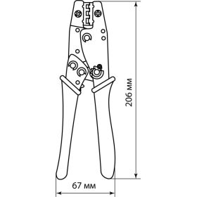 Обжимные клещи TDM КО-5Е 0,5-6мм SQ1001-0002 (артикул 16464965) – фото 2