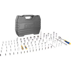 Набор инструмента 1/2 Dr и 1/4 Dr 94 предметов с 12 гранными головками KRAFT KT 700682 (артикул 15966148) – фото 9