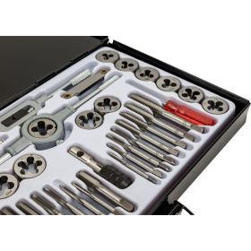 Метрический набор метчиков и плашек ROCKFORCE 40 предметов RF-M040-1 (артикул 15995430) – фото 7