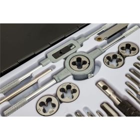 Метрический набор метчиков и плашек ROCKFORCE 40 предметов RF-M040-1 (артикул 15995430) – фото 5