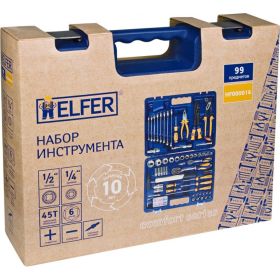 Набор инструмента HELFER 1/2 Dr и 1/4 Dr 99 пр HF000016 (артикул 16009185) – фото 2