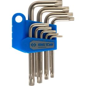 Набор Г-образных ключей TORX KING TONY T10-T50 с отверстием 9 предметов 20409PR (артикул 15507426) – фото 1