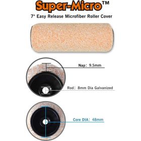 Малярный набор Rollingdog QUICKFIRE валик Super-Micro 180 мм, ворс 9,5 мм 2 шт 70206 (артикул 21167884) – фото 7