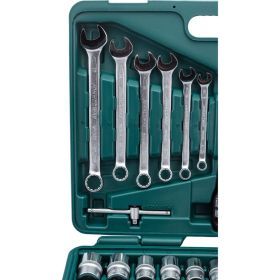 Универсальный набор торцевых головок 1/4"DR 6-13 мм и 1/2"DR 12-24 мм Jonnesway S04H52460S (артикул 13938535) – фото 3