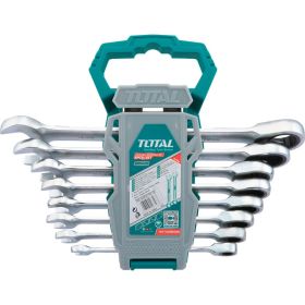 Набор ключей комбинированных трещоточных TOTAL THT102RK086 (артикул 15872354) – фото 1