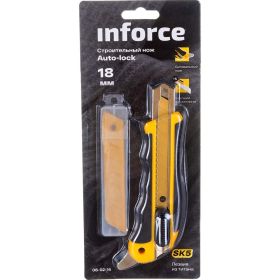 Строительный нож Inforce Auto-lock 18 мм 06-02-16 (артикул 19588530) – фото 9