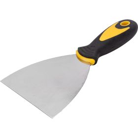 Шпатель FIT нерж.сталь, прорезиненная ручка, 4"", 100мм 06696 (артикул 15419622) – фото 2