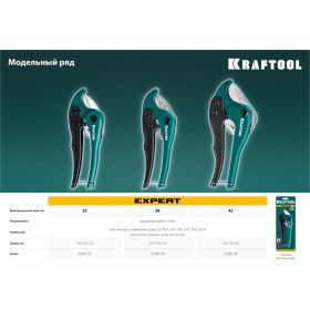 Высокоскоростной труборез по пластиковым трубам KRAFTOOL Expert-25 до 25 мм 23381-25_z01 (артикул 18589045) – фото 2