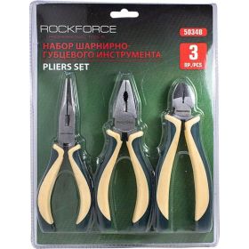 Набор шарнирно-губцевого инструмента ROCKFORCE 3 предметов RF-5034B (артикул 22154829) – фото 5