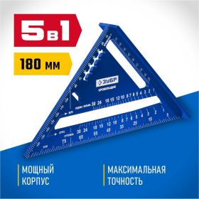 Универсальный кровельный угольник ЗУБР Кровельщик 180 мм, 5-в-1 34391-18 (артикул 20961681) – фото 12