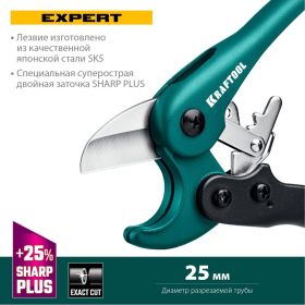 Высокоскоростной труборез по пластиковым трубам KRAFTOOL Expert-25 до 25 мм 23381-25_z01 (артикул 18589045) – фото 16