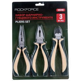 Набор шарнирно-губцевого инструмента ROCKFORCE 3 предметов RF-5034B (артикул 22154829) – фото 4