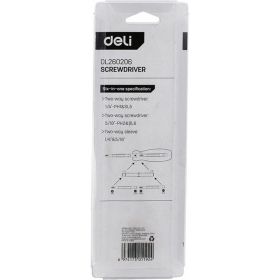 Многофункциональная отвертка DELI 6-в-1 dl260206 104516 (артикул 23753223) – фото 2