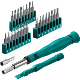 Отвертка для точных работ KRAFTOOL Precision-28 со сменными битами, 28 предметов 25677 (артикул 21695434) – фото 4