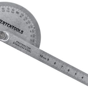 Транспортир с линейкой vertextools 90x150мм 3040-90-150 (артикул 23241027) – фото 2