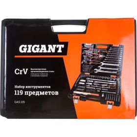 Набор инструментов Gigant 119 предметов GAS 119 (артикул 19592124) – фото 3
